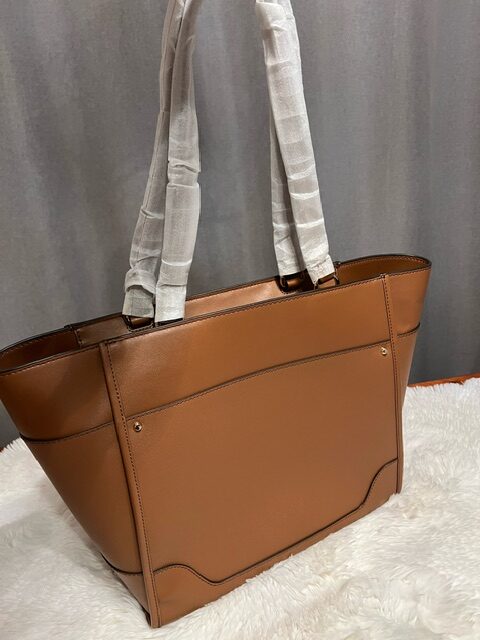 Dámska Kabelka kožená Michael Michael Kors - Harrison hnedá – Obrázok 2