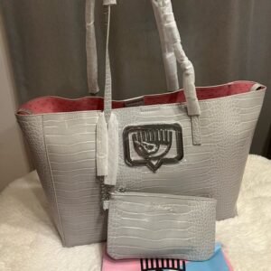 Kabelka CHIARA FERRAGNI - Range B Eyelike Buckle Silver ńa rameno