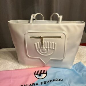 Kabelka CHIARA FERRAGNI - RANGE F Eyelike Packet White, na rameno