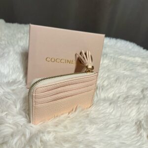 Dámska kožená peňaženka COCCINELLE Tassel Creamy pink