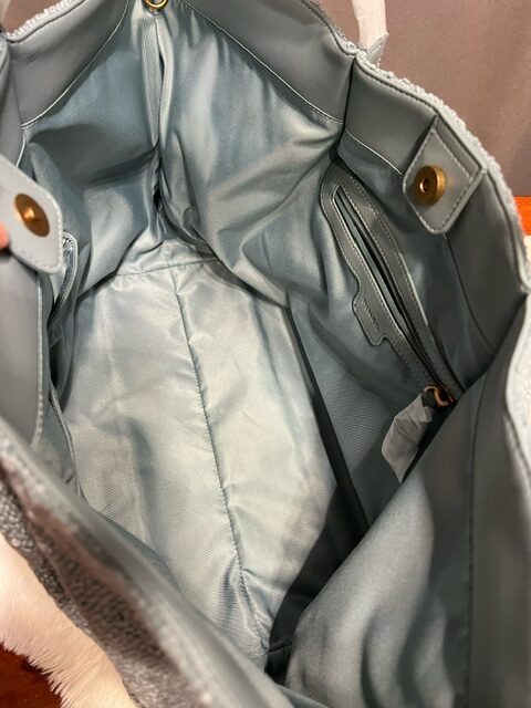 Dámska Kabelka PINKO - NASTRO Shopping Blue na rameno – Obrázok 3