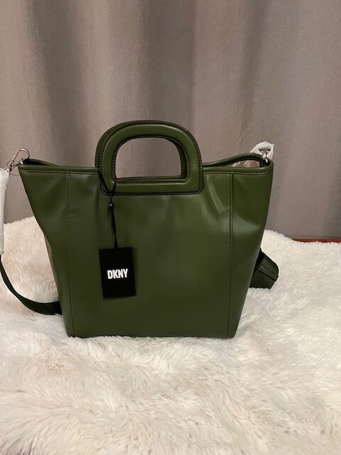 Dámska Kabelka DKNY DREW TH Shopper green crossbody – Obrázok 3