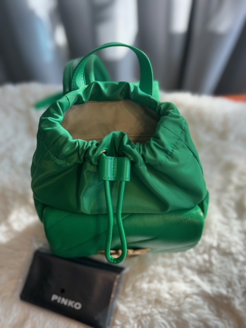 Dámsky Batoh PINKO Love Puff MAXY QUILT Green Ruksak – Obrázok 3