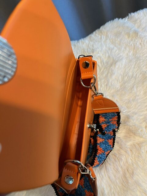 Dámska Kabelka O BAG BORSA Composta orange crossbody – Obrázok 5