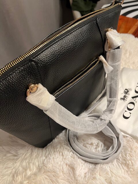 Dámska COACH kožená kabelka crossbody LTH – Obrázok 3