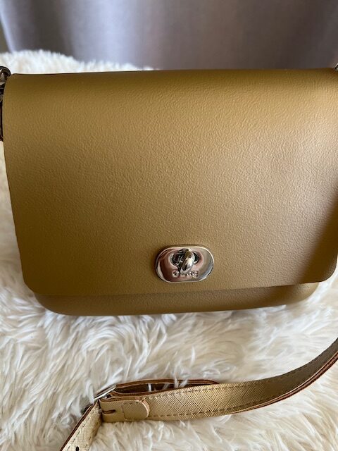 Dámska Kabelka crossbody O Bag gold – Obrázok 2