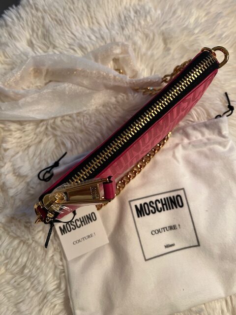 Dámska crossbody kabelka Moschino nyl pink – Obrázok 3