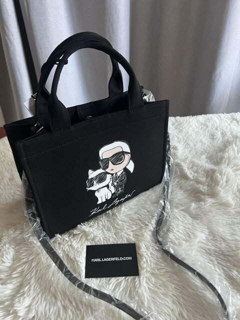 Dámska kabelka Karl Lagerfeld Ikon sketch black