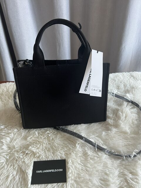Dámska kabelka Karl Lagerfeld Ikon sketch black – Obrázok 2