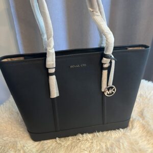 Dámska kožená kabelka Michael Kors Jet Set Blu