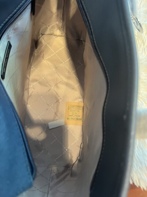 Dámska kožená kabelka Michael Kors Jet Set Blu – Obrázok 4