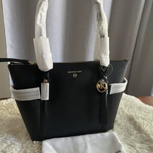 Dámska kabelka kožená Michael Kors Sullivan black